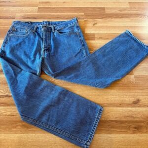 Levi's 505 Regular Fit Straight Leg Jeans Men's 36x30‎ Medium Blue Denim